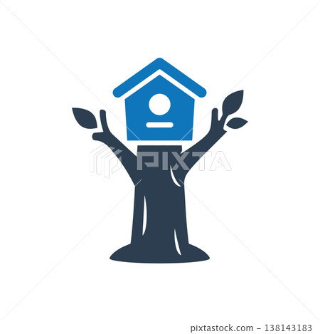 Wildlife Habitat Preservation Icon Wildlife Habitat Preservation Icon 138143183
