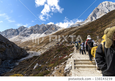 The last Shangri La, Yangmaiyong (or Jampayang in Tibetan) mountain peak in Yading, Daocheng County, Sichuan Province, China. The last Shangri La, Yangmaiyong (or Jampayang in Tibetan) mountain peak in Yading, Daocheng County, Sichuan Province, China. 138143239