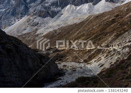 The last Shangri La, Yangmaiyong (or Jampayang in Tibetan) mountain peak in Yading, Daocheng County, Sichuan Province, China. The last Shangri La, Yangmaiyong (or Jampayang in Tibetan) mountain peak in Yading, Daocheng County, Sichuan Province, China. 138143240