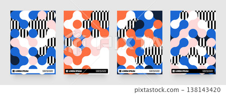 Simple layout with abstract geometric shapes. Simple layout with abstract geometric shapes. 138143420