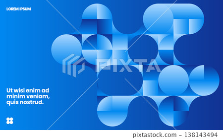 Simple layout with abstract geometric shapes. Simple layout with abstract geometric shapes. 138143494