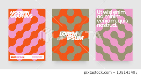 Simple template with abstract geometric shapes. Simple template with abstract geometric shapes. 138143495