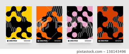 Simple layout with abstract geometric shapes. Simple layout with abstract geometric shapes. 138143496