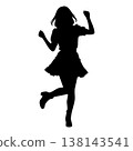 女偶像的剪影姿勢 138143541