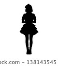 女偶像的剪影姿勢 138143545