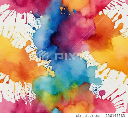 Abstract bright colorful watercolor splash background Abstract bright colorful watercolor splash background 138143583