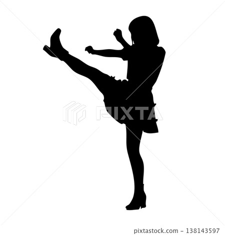 女偶像的剪影姿勢 女偶像的剪影姿勢 138143597
