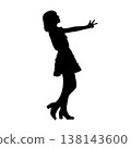 女偶像的剪影姿勢 138143600