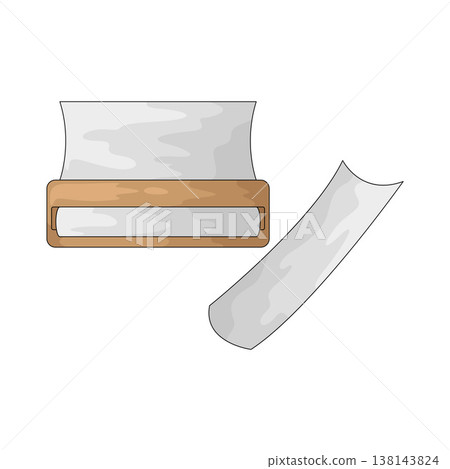 Illustration of Rolling Paper Illustration of Rolling Paper 138143824