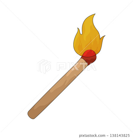 Illustration of Matchstick Illustration of Matchstick 138143825