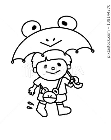 六月:以青蛙為主題的時尚雨天裝扮——雨傘、雨靴和包包。 六月:以青蛙為主題的時尚雨天裝扮——雨傘、雨靴和包包。 138144270