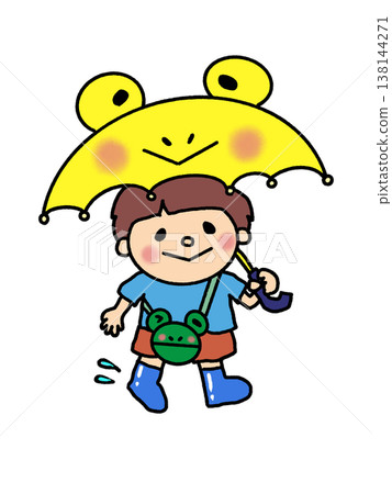 六月:以青蛙為主題的時尚雨天裝扮——雨傘、雨靴和包包。 六月:以青蛙為主題的時尚雨天裝扮——雨傘、雨靴和包包。 138144271