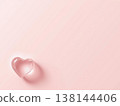 A cute background with a translucent heart and pink color. 138144406