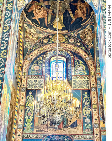 The luxurious interiors of the Church of the Savior on Spilled Blood, St. Petersburg, Russia The luxurious interiors of the Church of the Savior on Spilled Blood, St. Petersburg, Russia 138144444