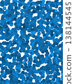 Random blue polka dot background material 138144545