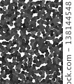 Randomly patterned polka dot background material 138144548