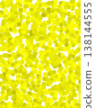 Random yellow polka dot background material 138144555