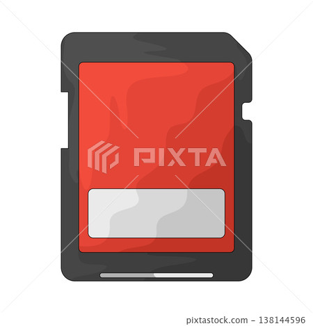 Illustration of SD card Illustration of SD card 138144596