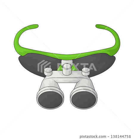 Illustration of Dental Loupes Illustration of Dental Loupes 138144758