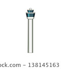 Airport control tower managing air traffic operations 138145163