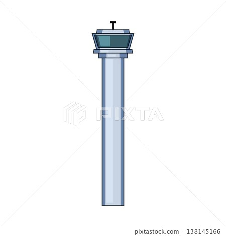 Airport control tower managing global air traffic communication Airport control tower managing global air traffic communication 138145166
