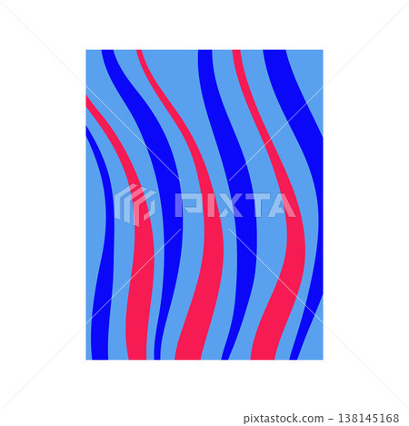 Abstract geometric pattern with flowing wavy lines Abstract geometric pattern with flowing wavy lines 138145168