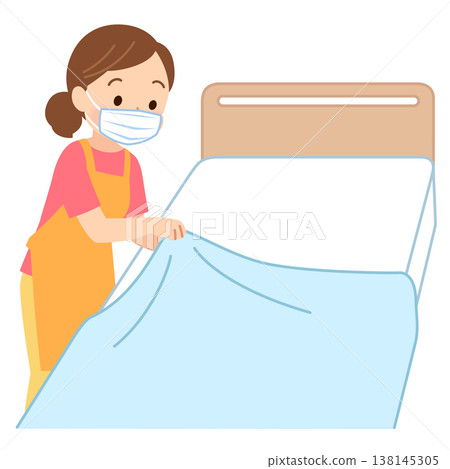 換床單的女人（護理員） 138145305