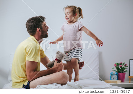 Father and daughter spending quality time Father and daughter spending quality time 138145927