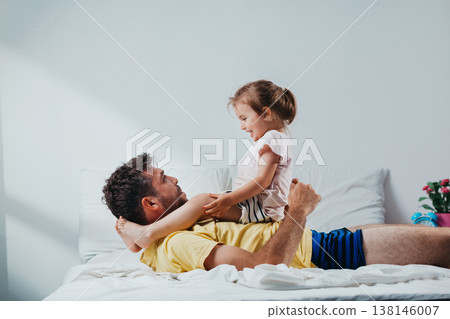 Father and daughter spending quality time Father and daughter spending quality time 138146007