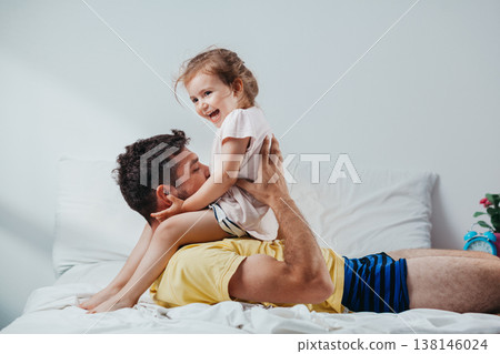 Father and daughter spending quality time Father and daughter spending quality time 138146024
