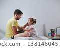 Father and daughter spending quality time 138146045