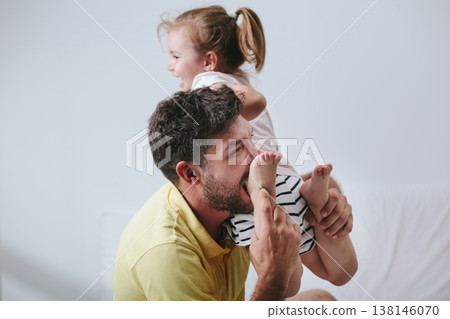Father and daughter spending quality time 138146070