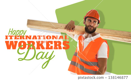 Celebrating international workers day on May 1 with people showing pride in their work Celebrating international workers day on May 1 with people showing pride in their work 138146877