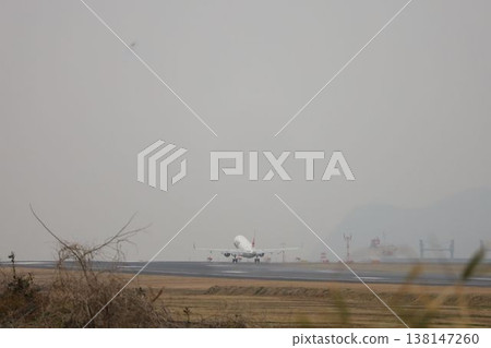 A J-Air passenger plane taking off A J-Air passenger plane taking off 138147260