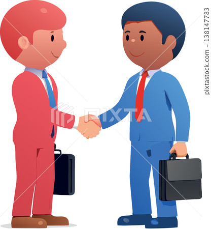 Two businessmen shaking hands after reaching agreement Two businessmen shaking hands after reaching agreement 138147783