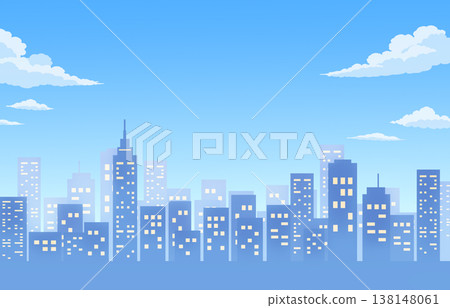 Cityscape with a blue sky and a cityscape in the background Cityscape with a blue sky and a cityscape in the background 138148061