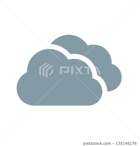 多雲的天空圖示 雲 多雲的天空圖示 雲 138148276