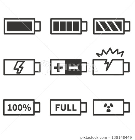 電池圖示集 138148449