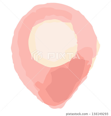 Map pin icon (access/location) Watercolor warmth: Vector icon for kindergarten website Map pin icon (access/location) Watercolor warmth: Vector icon for kindergarten website 138149293