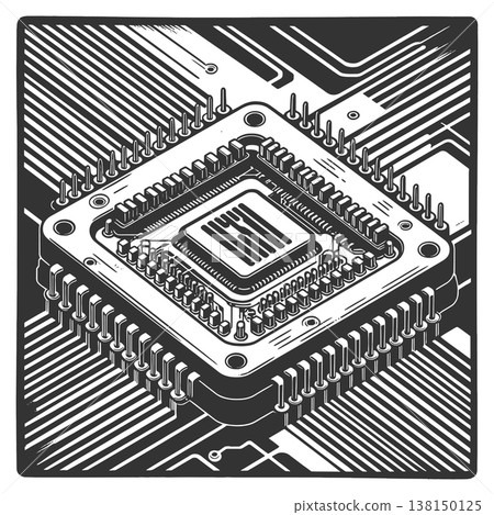 Microchip Processor Circuit Board Technology Microchip Processor Circuit Board Technology 138150125