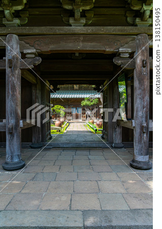 [神奈川縣]鎌倉永勝寺金碧輝煌的寺門 138150495