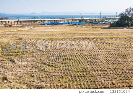 Terraced rice fields in the Kosei region, Kitakomatsu, Otsu City, Shiga Prefecture 138151034