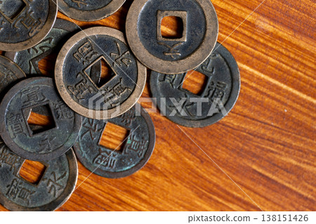 寬榮通寶,一種日本舊貨幣。 寬榮通寶,一種日本舊貨幣。 138151426