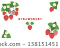 草莓插圖向量圖複製框 138151451