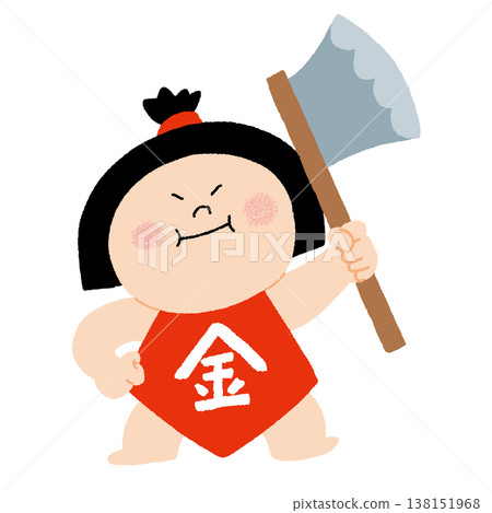 Kintaro with an axe Kintaro with an axe 138151968