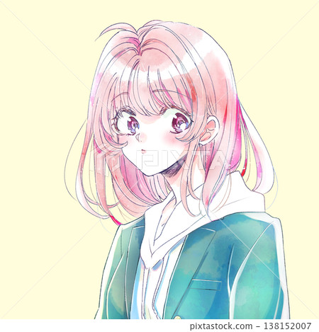 A woman wearing a blazer and a hoodie A woman wearing a blazer and a hoodie 138152007