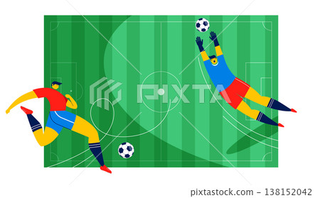Football stadium 2026 competition design. Geometric soccer field background for World Cup 26 138152042