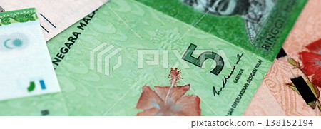 Malaysian ringgit paper banknotes pile on table. Malaysia MYR currency money bills in big amount. Concept of economics, taxation and banking in Malaysia Malaysian ringgit paper banknotes pile on table. Malaysia MYR currency money bills in big amount. Concept of economics, taxation and banking in Malaysia 138152194