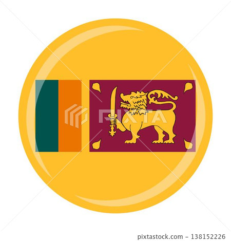 Sri Lanka national round circle flag emblem official icon Sri Lanka national round circle flag emblem official icon 138152226