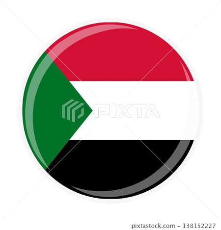 South Sudan national round circle flag emblem official icon 138152227